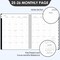 2025-2026 Planner - JUL 2025 to JUN 2026, Weekly and Monthly, 8'' x 10'' with Monthly Tabs, Yearly Planner 2025-2026, 2025-2026 Academic Planner with Twin-wire Binding, Flexible Cover